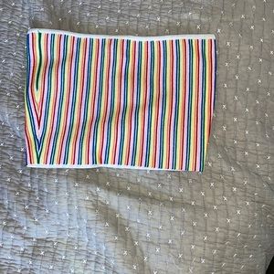 rainbow tube top, size S